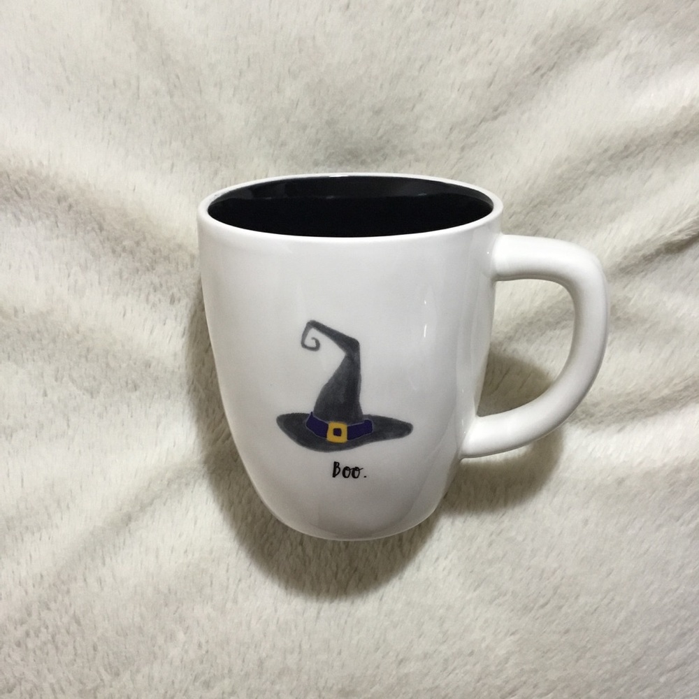 Rae Dunn BOO Black Colored Halloween Mug NWT New